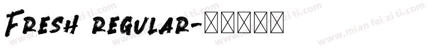 Fresh regular字体转换